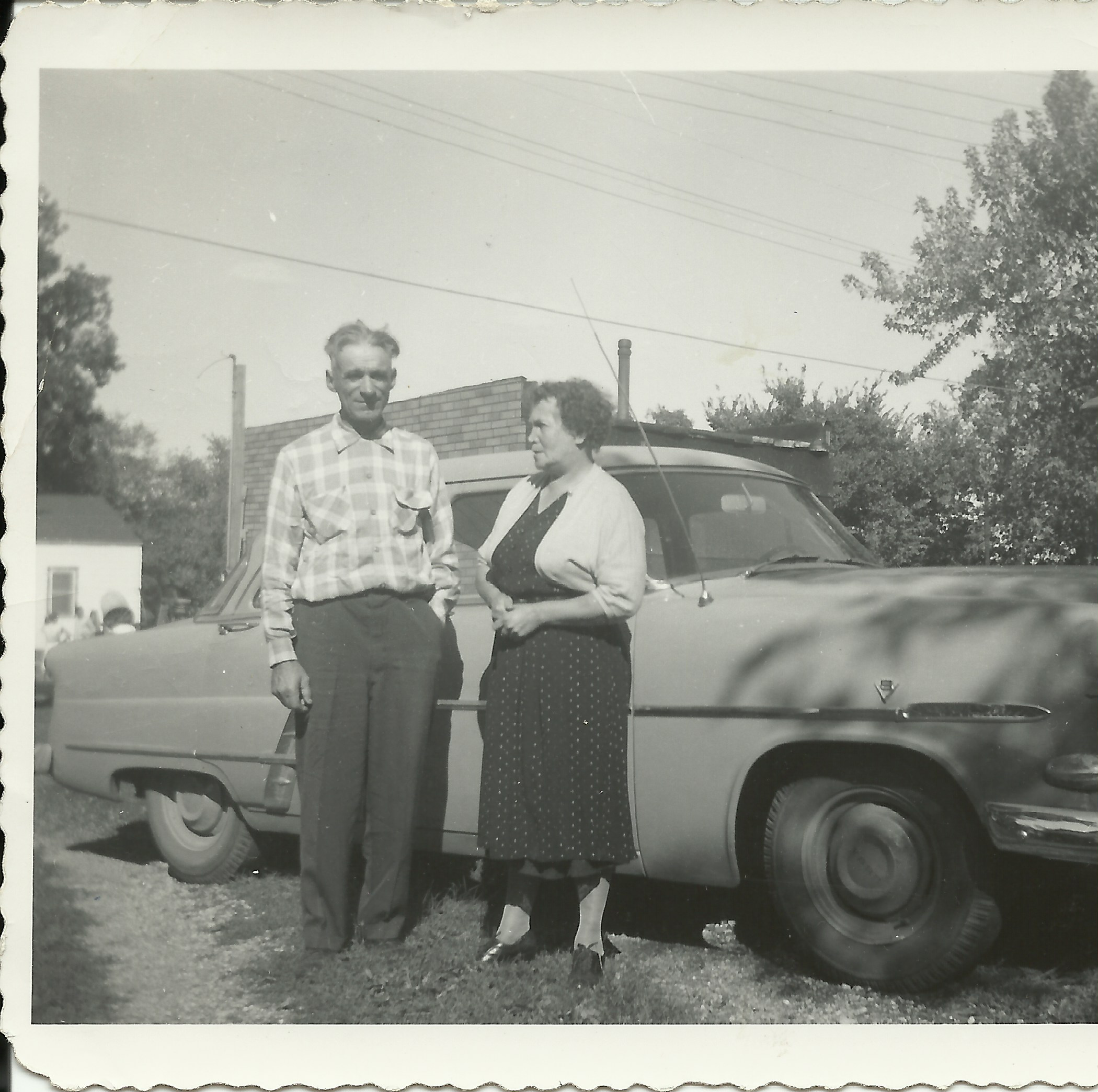 Grandpa & Grandma Schindele, 1955